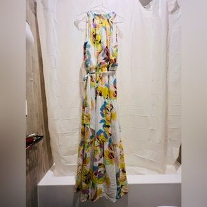 Floral long summer dress